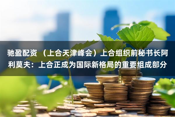 驰盈配资 （上合天津峰会）上合组织前秘书长阿利莫夫：上合正成为国际新格局的重要组成部分